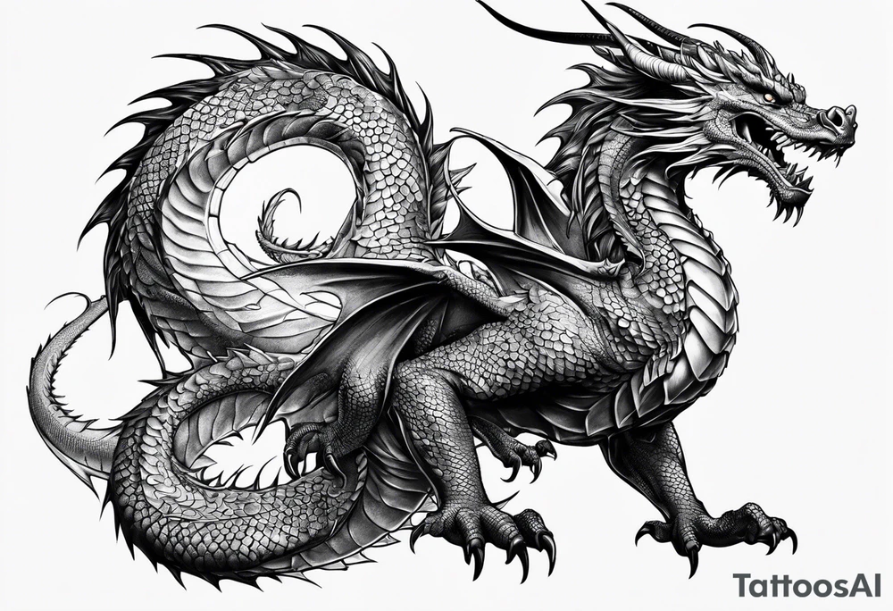 Dragon tattoo idea