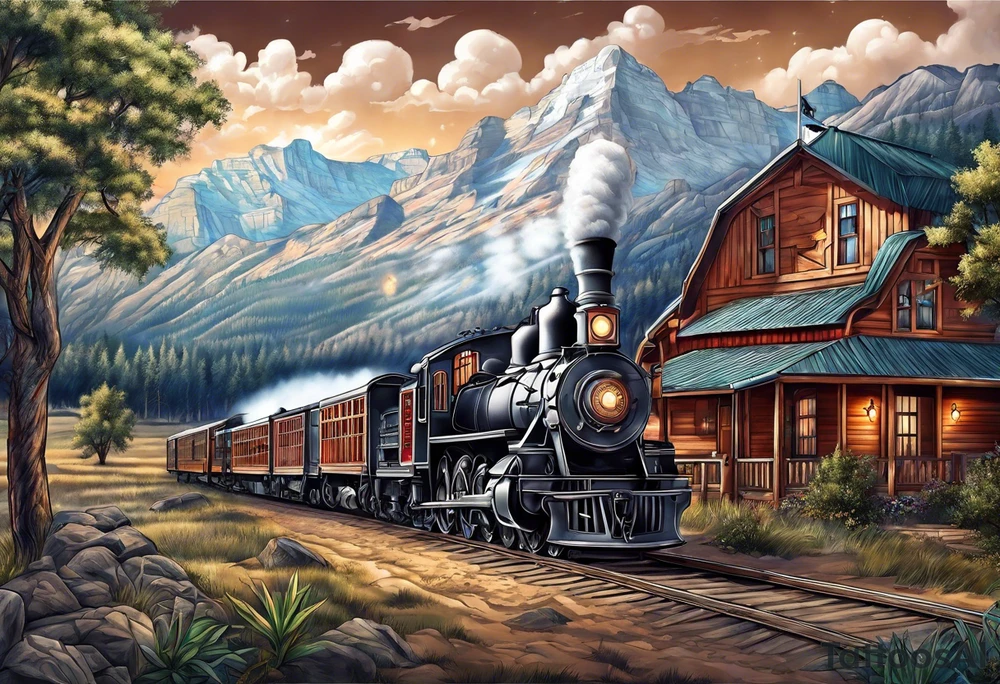 Texas history sleeve tattoo idea