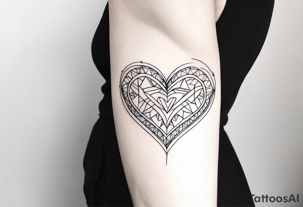 Prenom avec coeur tattoo idea