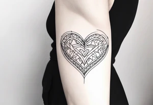 Prenom avec coeur tattoo idea