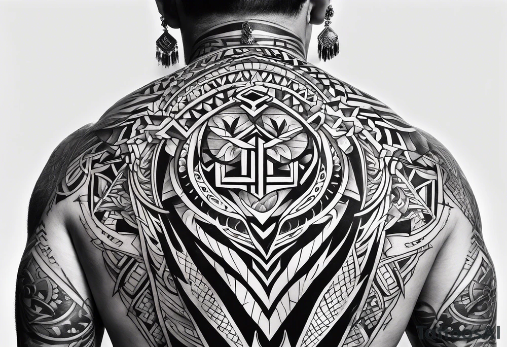 Scottish tribal tattoo idea