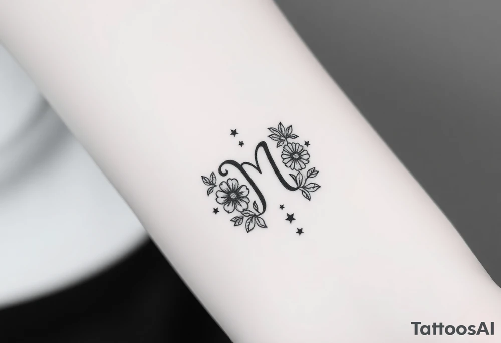 Capricorn starsign  10x10 cm 

Flowers or stars tattoo idea