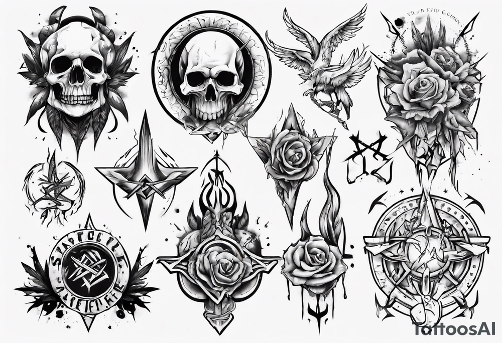 brand of sacrifice tattoo idea
