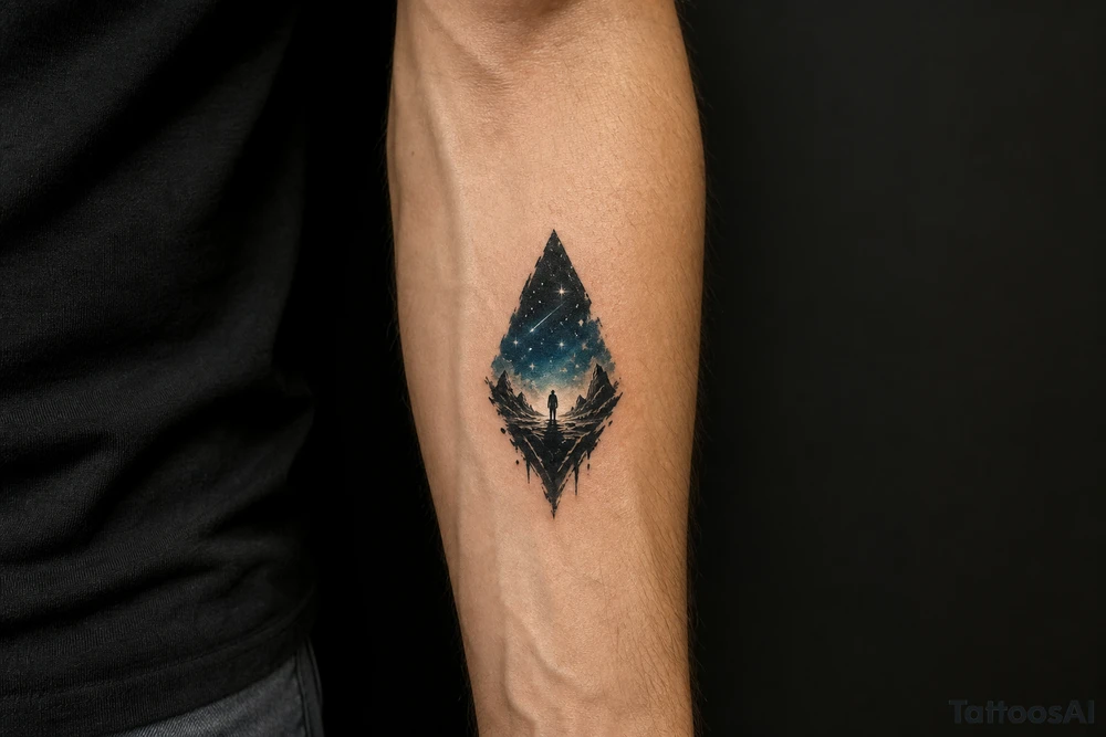 I got lost in the starrs only to be left in the dark tattoo idea