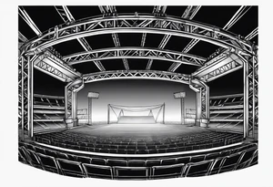 Truss, stage,show, music, mix stadion, faders tattoo idea