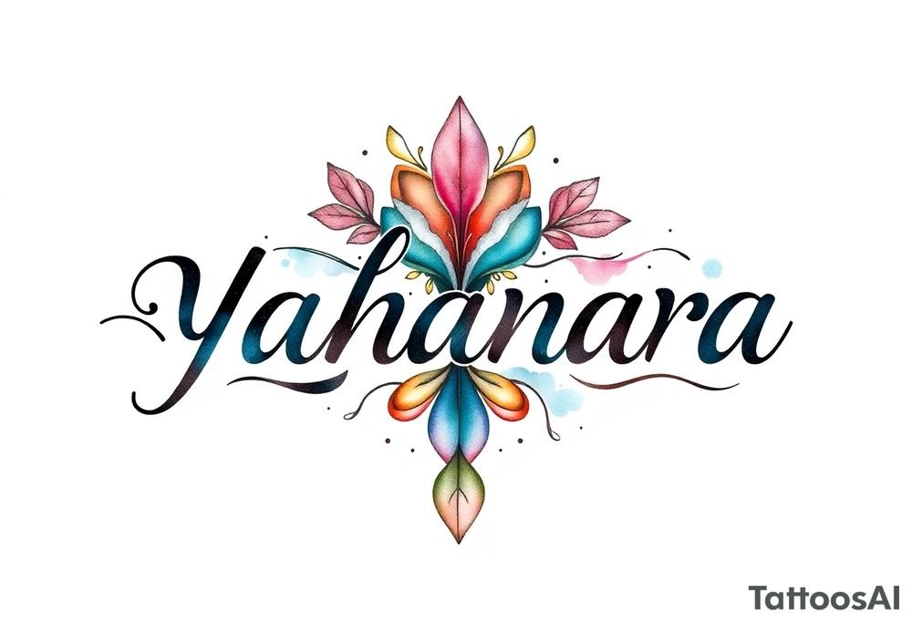 Name YAHANARA tattoo idea