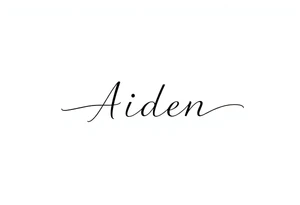 The name Aiden for my husband and love tattoo idea