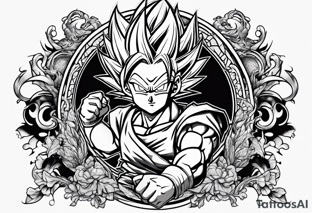 dragon ball tattoo idea