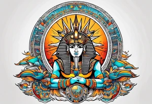 Egyptian gods in space god the sun tattoo idea