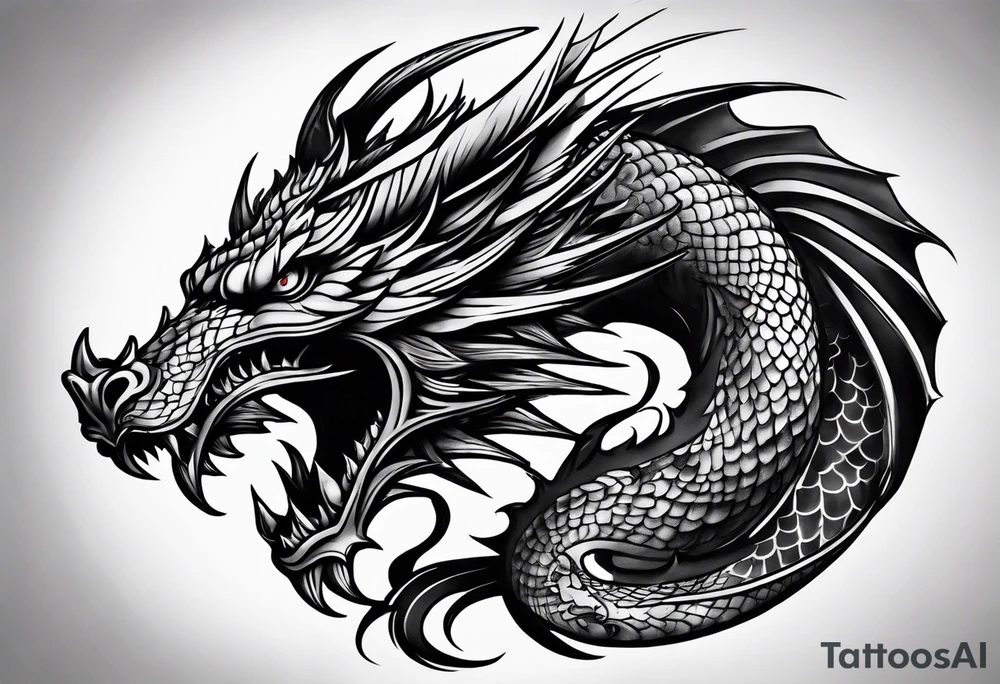 Drache der nicht schreit tattoo idea
