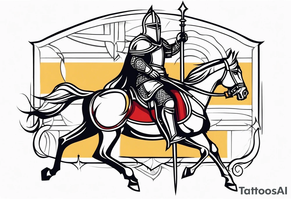 Christian knight tattoo idea