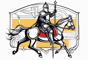Christian knight tattoo idea