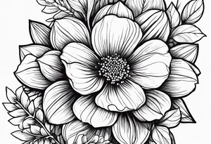 May november December February birth flower tattoo idea