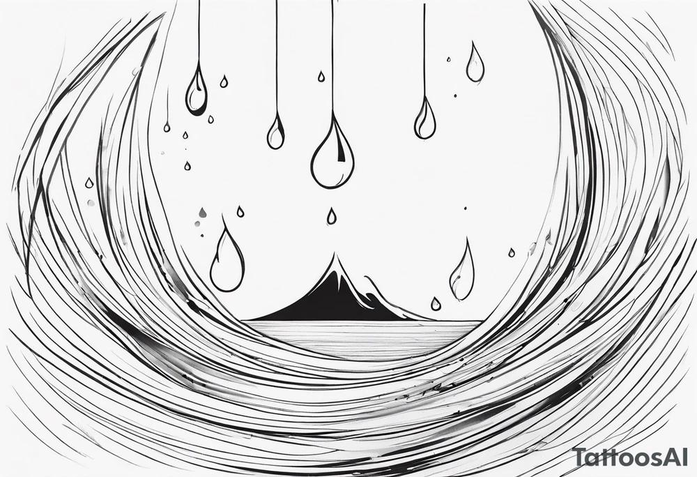 Tears bouncing off tattoo idea