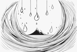 Tears bouncing off tattoo idea