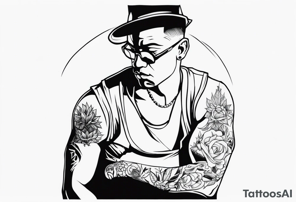 Criminal man tattoo idea