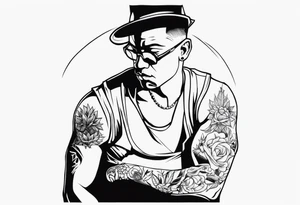 Criminal man tattoo idea