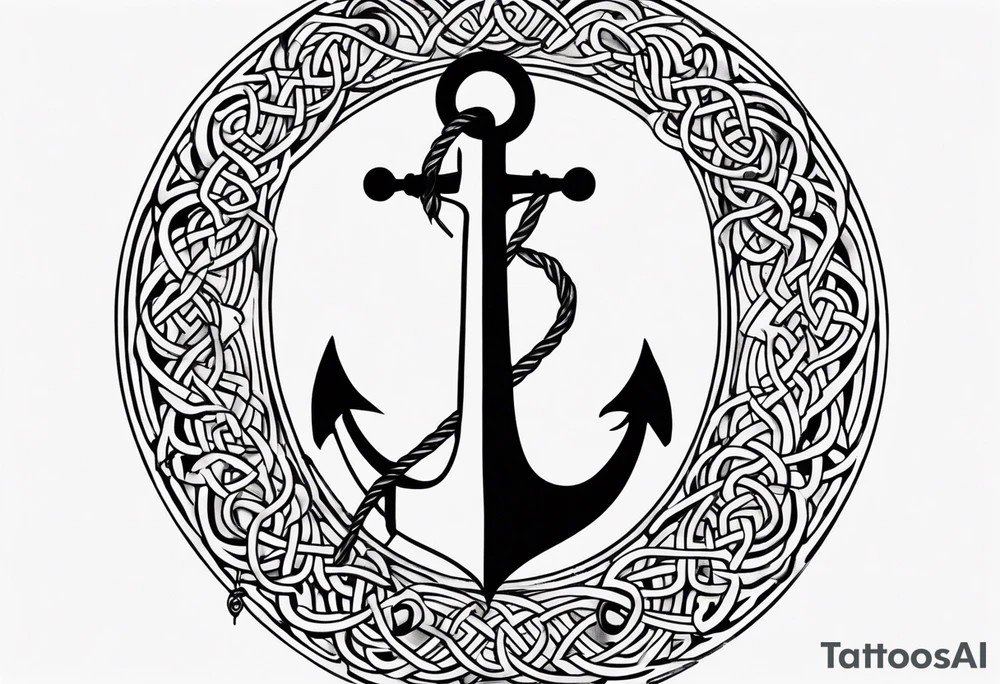 Celtic styling, anchor, compass, bass clef note, treble clef note, dog paw print, half sleeve, forearm tattoo idea
