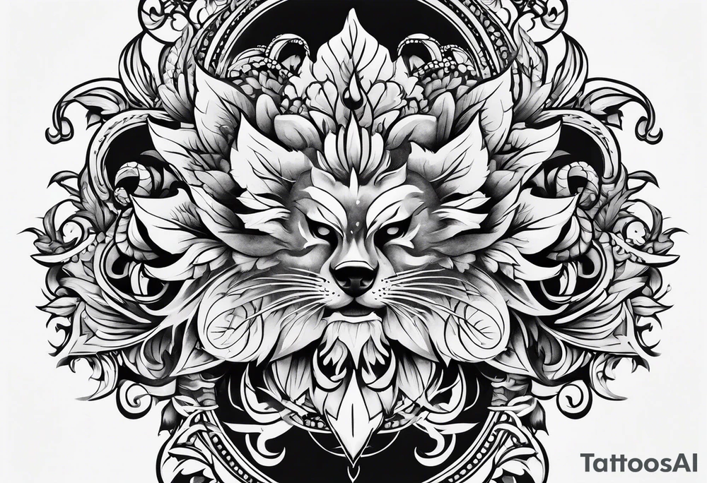 opposites
 american traditional tattoo idea