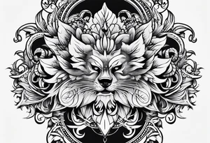 opposites
 american traditional tattoo idea