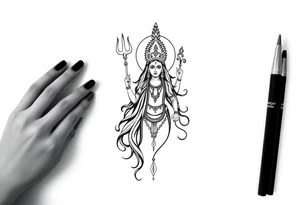 Lord Shiva, Godess Kali, Godess Lilith Together tattoo idea