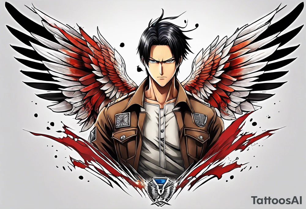 wings of freedom from attack on titan tattoo idea