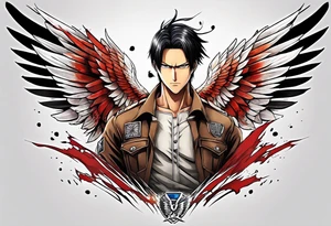 wings of freedom from attack on titan tattoo idea