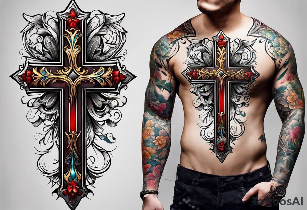A cross tattoo idea