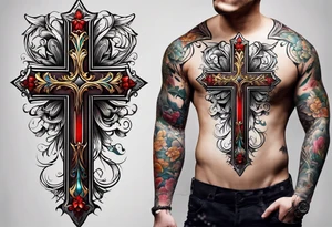 A cross tattoo idea