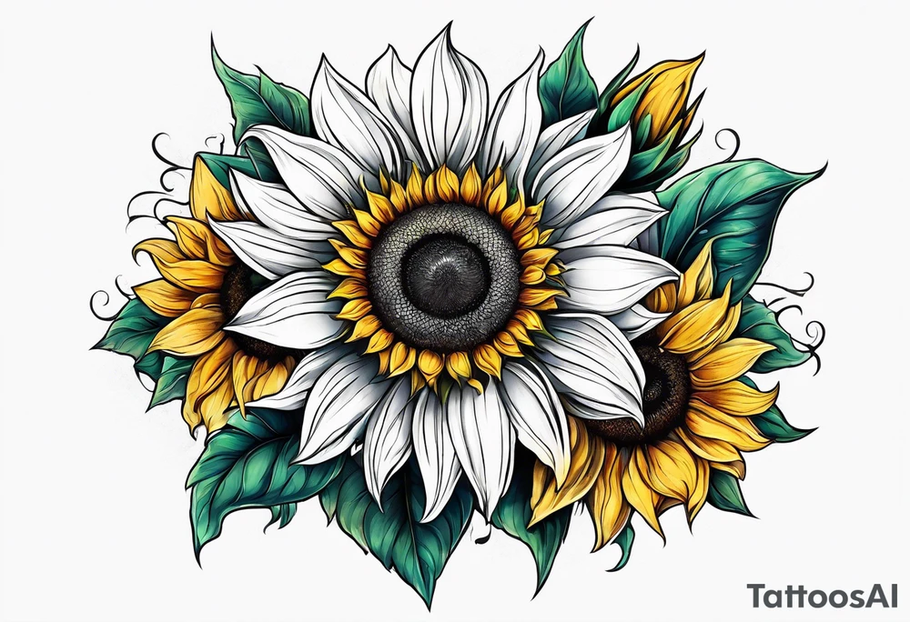 flower, sunflower, tattoo idea