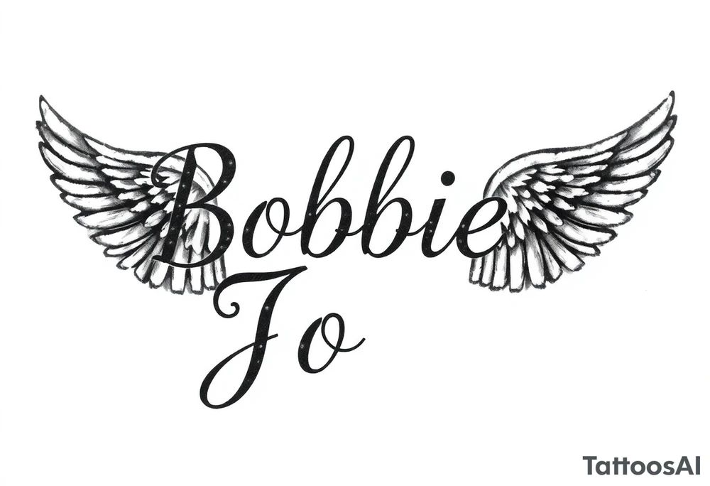 Bobbie Jo with angel wings tattoo idea