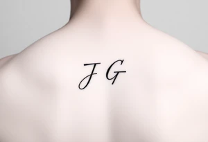 intials JG life line tattoo idea