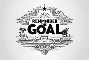 text: remember the goal tattoo idea