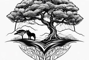 African Flame tree tattoo idea