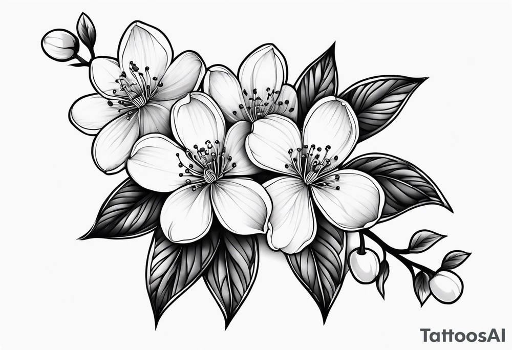 Cherry blossom tattoo idea