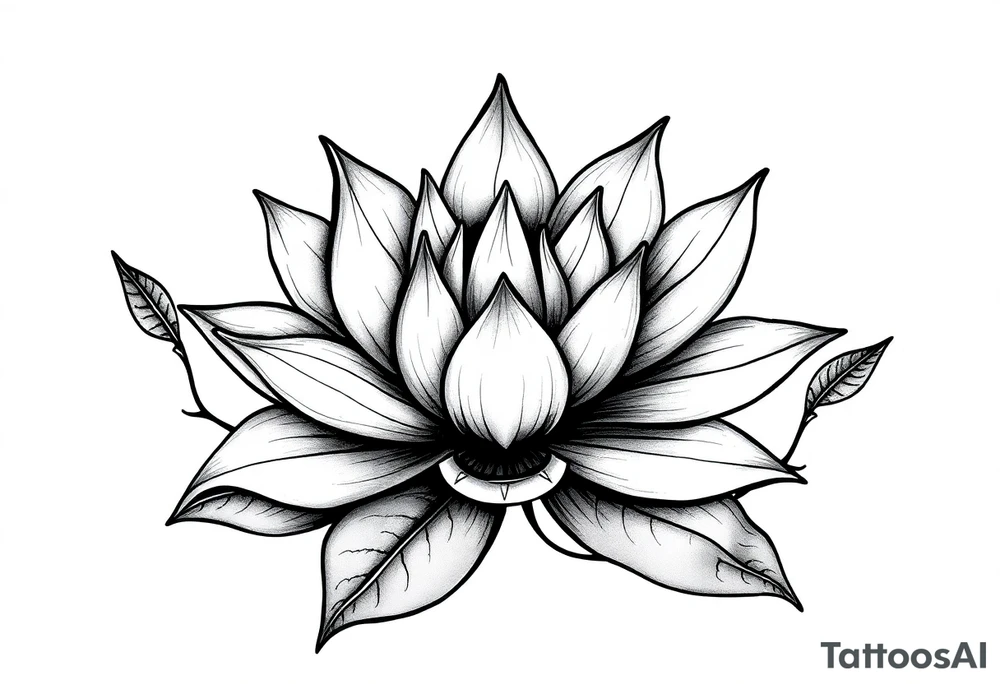Water lily, earth, air, water, wiccan tattoo idea
