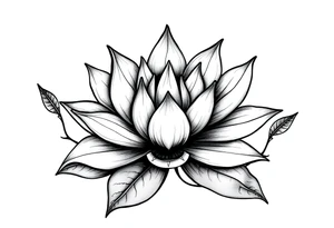 Water lily, earth, air, water, wiccan tattoo idea