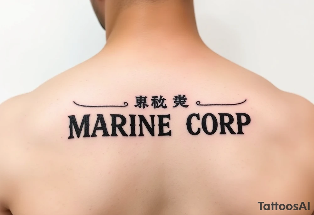 Republic of Korea
Marine Corps
lettering to arm tattoo idea