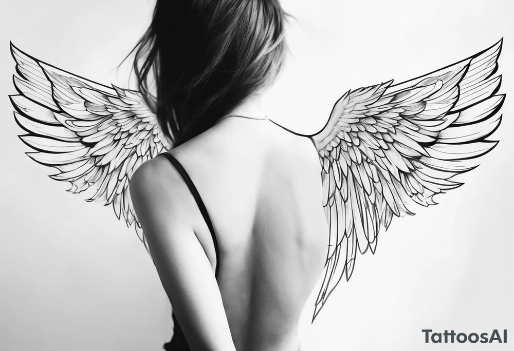 angel wings tattoo idea