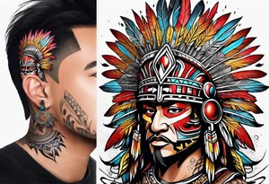 Aztec warrior tattoo idea