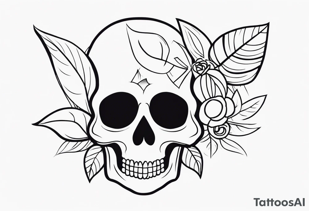 skull groovy tattoo idea