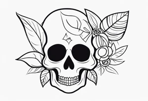 skull groovy tattoo idea