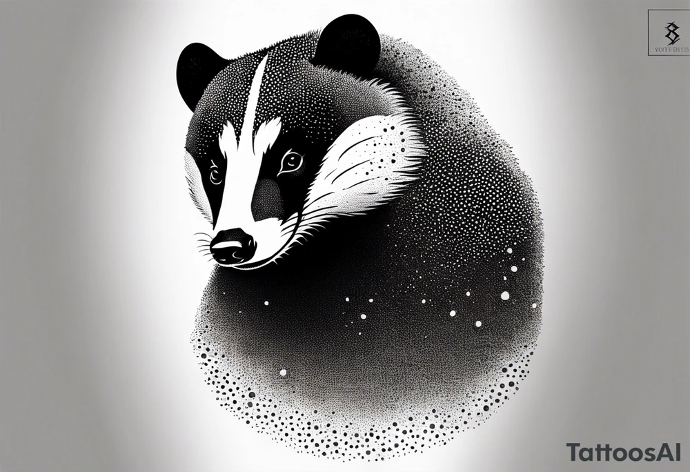 holy badger tattoo idea