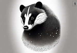 holy badger tattoo idea
