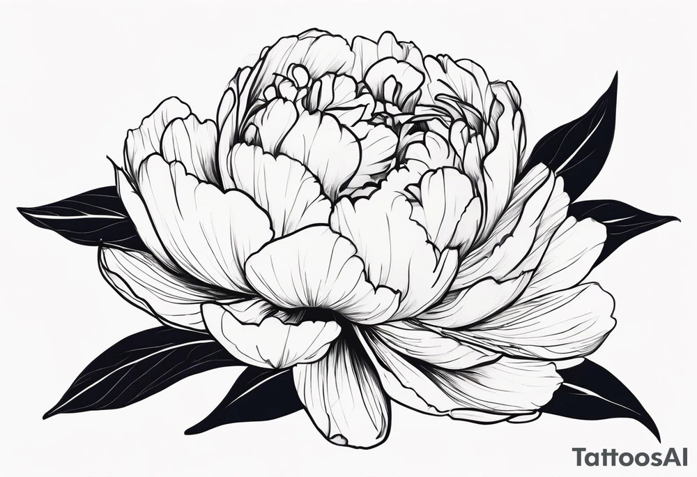 Peoniea tattoo idea