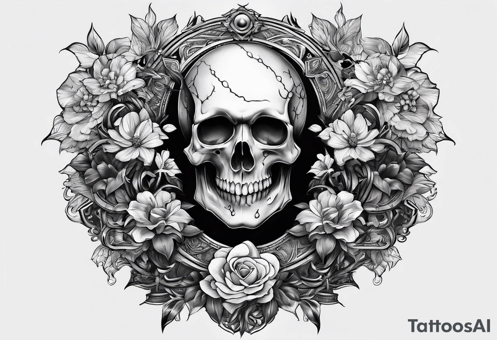 Dark time tattoo idea