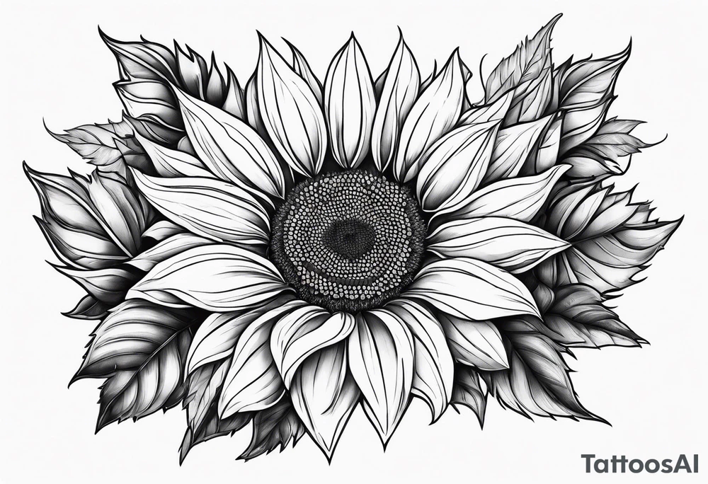 Name Annalise with sunflower tattoo idea