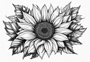 Name Annalise with sunflower tattoo idea