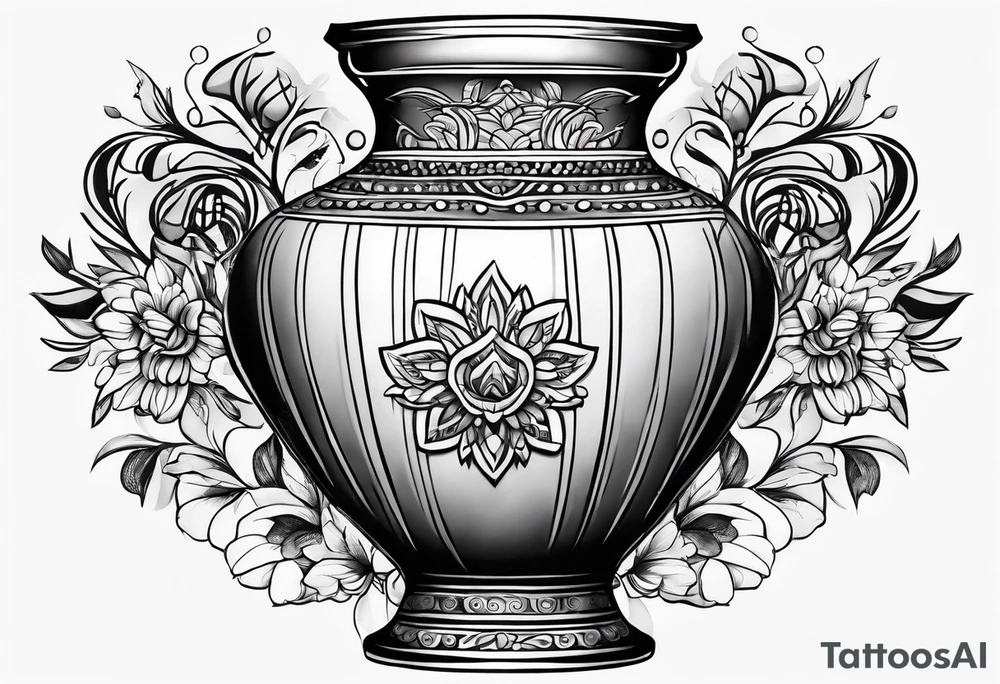 drawing ancient vase tattoo idea