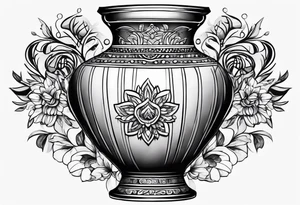 drawing ancient vase tattoo idea